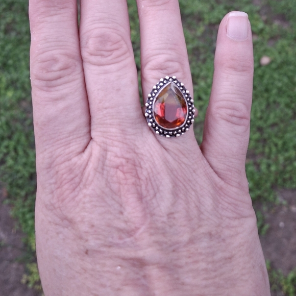 **** Sale **** New Bi-Color Tourmaline 925 Silver Ring.  - Picture 11 of 12